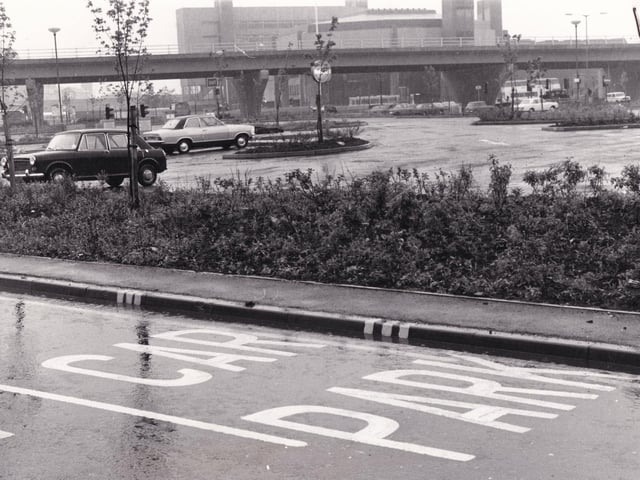 An almost empty Wellington Street car park pictured in June 1977.