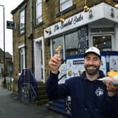 Owner Alex Papaioannou outside his fish and chip shop, The Bearded Sailor. He left his 10-year long career in teaching to pursue the business. Photo: Jonathan Gawthorpe