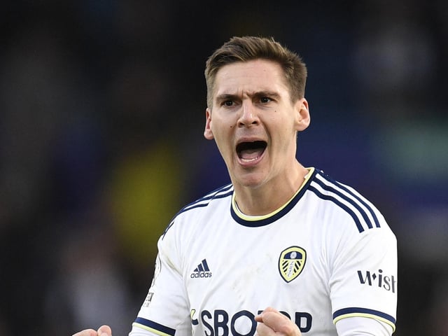 The Austrian has acclimatised well to Premier League life and the partnership alongside Robin Koch appears Leeds' strongest defensive pairing at present (Photo by OLI SCARFF/AFP via Getty Images)
