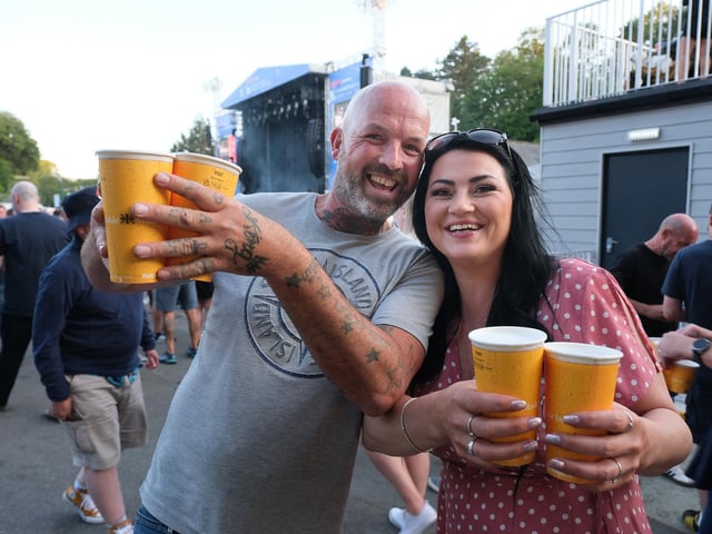 Getting the drinks in!