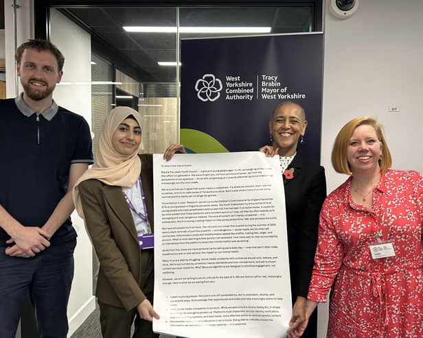 Presentation of the Leeds Online Safety Campaign's open letter to West Yorkshire Deputy Mayor for Policing and Crime Alison Lowe OBE.