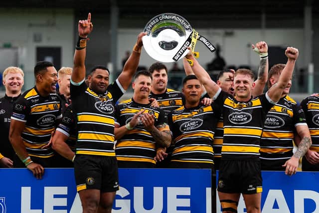 York Knights, who sealed top spot in the Championship with a win over Batley Bulldogs yesterday, have applied for a place in Betfred Super League. Picture by Olly Hassell/SWpix.com.