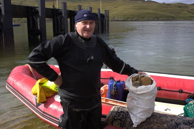David Oakes who left Leeds for Skye nearly 40 years ago and set up Sconser Scallops,