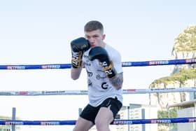 Hatton has been preparing for his debut ahead of Saturday's event (Picture: Dave Thompson/Matchroom Boxing)