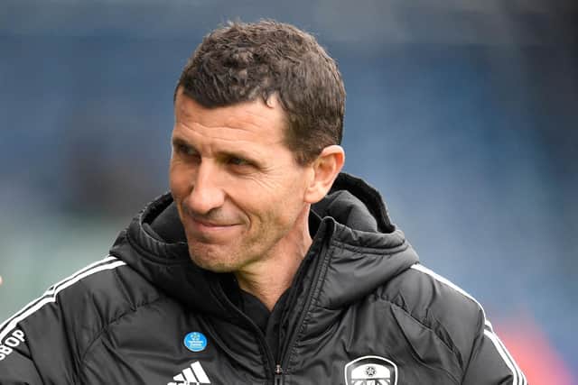 Leeds United's Spanish head coach Javi Gracia arrives for the English Premier League football match between Leeds United and Crystal Palace (Photo by OLI SCARFF/AFP via Getty Images)
