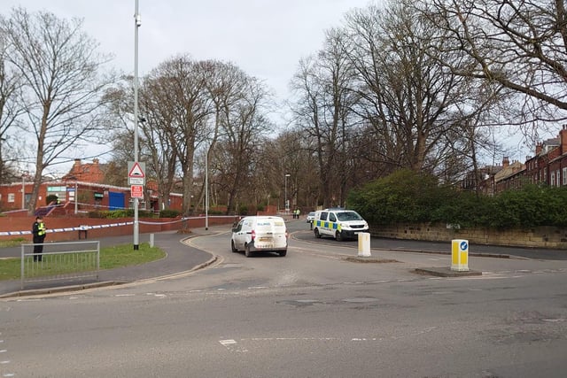 The majority of police activity appeared to be at the front, on Roundhay Road where it meets Spencer Place, and rear of the surgery, on Leopold Street.