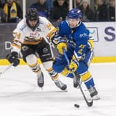 WE'LL MEET AGAIN: Hull Seahawks' Brock Bartholomew and Leeds Knights' Mac Howlett face each other this weekend to close out the 2023-24 regular season before battling once again the following weekend in the play-offs. Picture: Bruce Rollinson