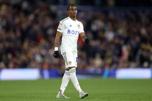 ALLEGED ABUSE - Police have confirmed an arrest for a racially-aggravated public order offence at Elland Road during Leeds United's game against Queens Park Rangers last week. Leeds player Crysencio Summerville was the target of the alleged abuse. Pic: Getty