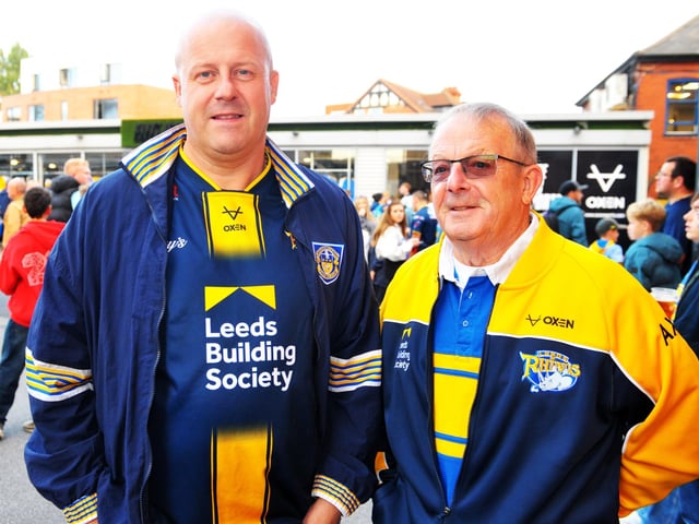Pete Burrows, of Rothwell and Brian Burrows, of Robin Hood.