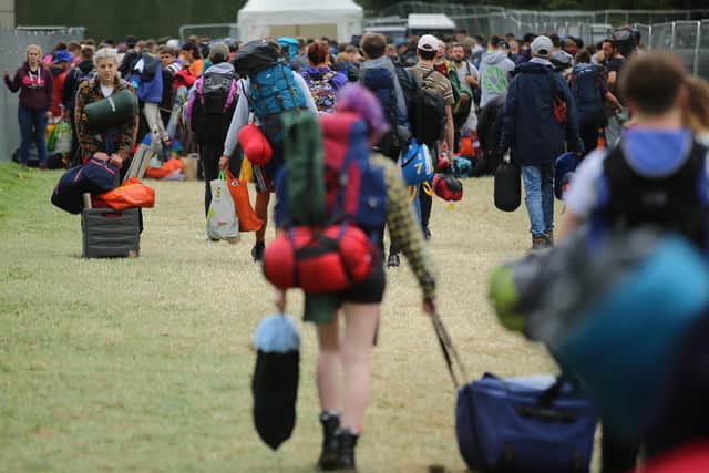 Festivalgoers are being told to expect stringent searches when they arrive at Leeds Festival. Picture: SWNS/Tom Maddick