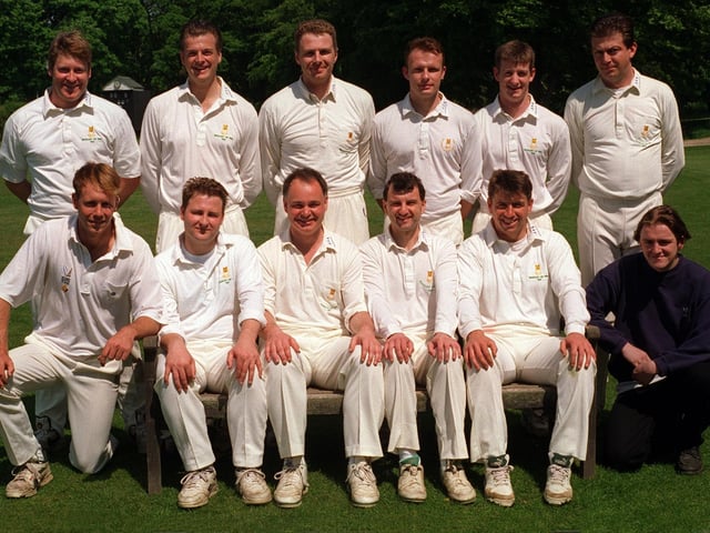 Adel CC, who played in the Aire and Wharfe League, pictured in May 1997. Back row, from left, are Bruce Rainford, Dave Standring, Mark Thomas, Simon Saxton, Mark Whitehead and Dave Weston. Front row, from left, are Paul Barber, Simon Wardley ,Ian Jones (captain), Tony March, Bill Davis and Steven Speight (scorer).