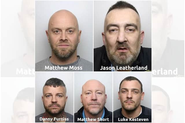 Fourteen members of the organised crime gang have been jailed for more 90 years (Photo by SWNS/Derbyshire Police)