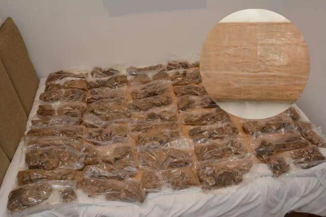 West Yorkshire Police found the drugs in East End Park on Wednesday – including 16.5kg of cocaine and 48kg of MDMA with a total street value of more than £2million (Photo: WYP)