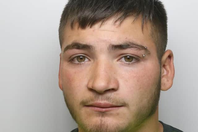 Cosmin Burcuta, 18, of Airlie Place, Chapeltown, Leeds, pleaded guilty to two counts of rape and one of assault following an attack on August 1. He was sentenced to seven years and six months' imprisonment at Leeds Crown Court on November 11. Photo: West Yorkshire Police.