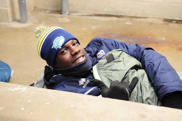 Leeds Rhinos player Justin Sangare wrapped up