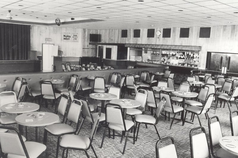 The new concert room at the Denison Hall Club on Armley Town Street in June 1984.