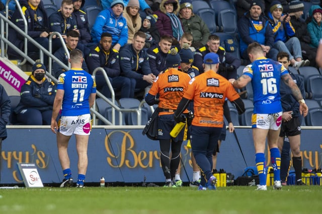 James Bentley, Leeds' off-season signing from St Helens, was sent-off during his debut as Rhinos' Betfred Super League campaign began with a 22-20 home defeat by Warrington Wolves on February 12, live on Channel 4. Richie Myler hobbled off injured at the same time.
