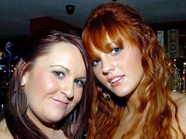 Kerry and Gemma in Lush bar.