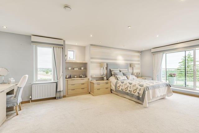 Two of the three further bedrooms have en suite bathrooms, with the second bedroom also enjoying the benefits of a balcony and there is a further luxury house bathroom.