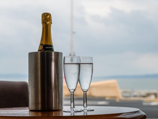 Sue Banks Kelly said: "A bottle of champagne."