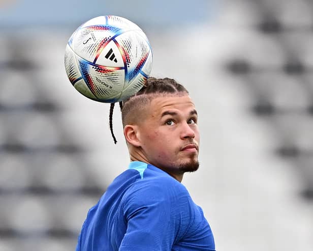 FITNESS PROBLEM: For Manchester City's former Leeds United star Kalvin Phillips, above. Photo by Paul ELLIS / AFP) (Photo by PAUL ELLIS/AFP via Getty Images.