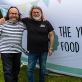 Hairy Bikers Dave Myers and Si King at the Yorkshire Dales Food and  Drink Festival in 2021