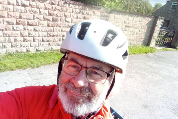 Tim Devereux, on the Leeds Liverpool canal towpath at Rodley