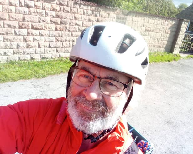 Tim Devereux, on the Leeds Liverpool canal towpath at Rodley
