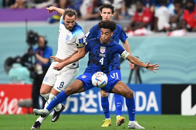 SHINING STAR - Leeds United man Tyler Adams was a standout performer again for the USMNT in their 0-0 draw with England in the Qatar World Cup. Pic: Getty
