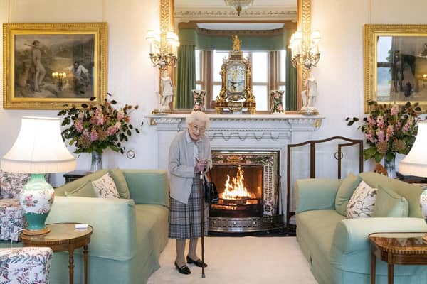 Queen Elizabeth II pictured on Tuesday as she waited to greet new Prime Minister Liz Truss for an audience at Balmoral. Picture: Jane Barlow/PA Wire