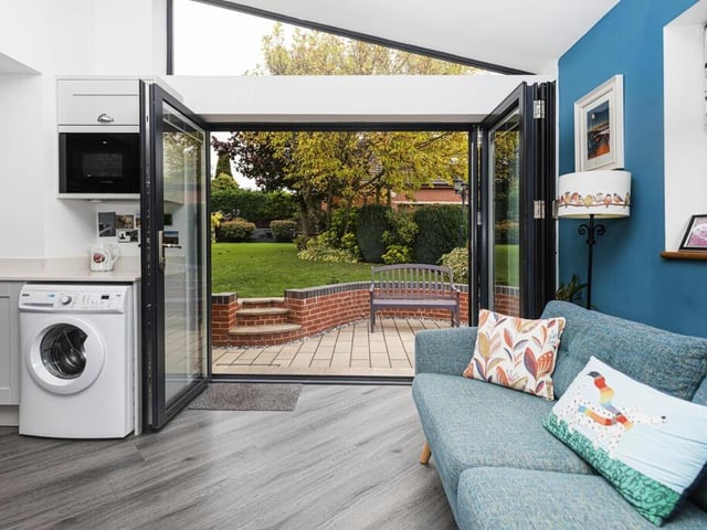 An ideal design for entertaining - bi fold doors lead out to the garden.
