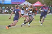 South Africa on the attack against USA. Picture by International Rugby League.