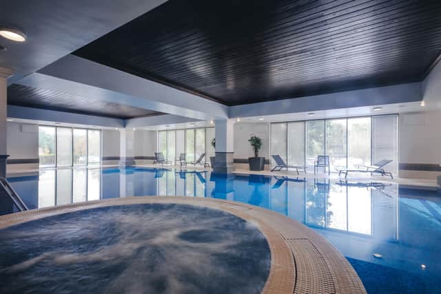 The indoor pool 