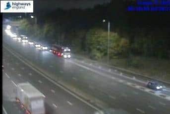 There was miles of queues in both directions on the M62