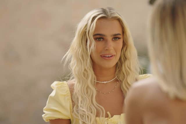 Millie Court had chance to speak to Lillie Haynes on the show, about Liam Reardon’s actions in the Casa Amor villa. (Photo by ITV)