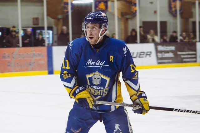 LEADING MAN: Matt Haywood was on target twice during Saturday night's 5-2 win at Solway Sharks, Leeds Knights' second win there this season. Picture: Jacob Lowe/Knights Media.