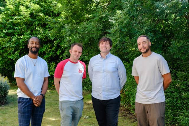 21 Degrees Director Kyle Findley, CEO Rory Mason, Head of PR Jon Corbett & Director Zac Evans. Credit 21D