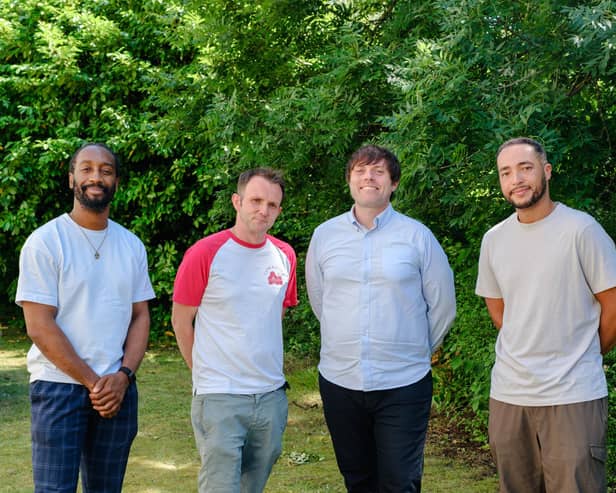 21 Degrees Director Kyle Findley, CEO Rory Mason, Head of PR Jon Corbett & Director Zac Evans. Credit 21D