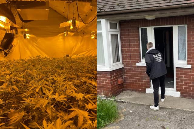 Officers from the Yorkshire and Humber Regional Organised Crime Unit raided a property in Batley Road, Wakefield, on Friday morning (Photo: YHROCU)