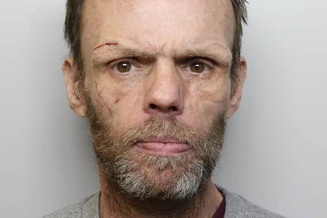 Rowan Hughes, 57, kept turning up at his elderly mother's house despite being banned from visiting her (Photo by West Yorkshire Police)
