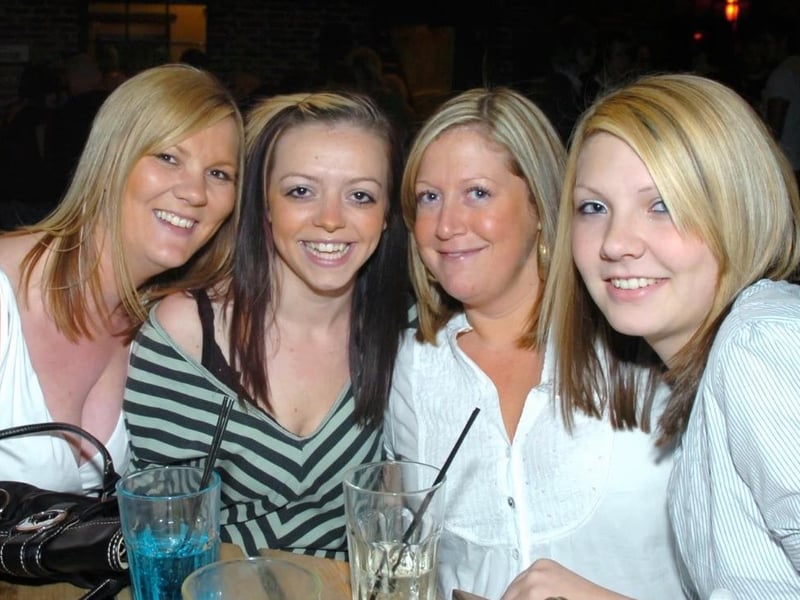 Paula, Nicky, Katie and Abbey outside Mex