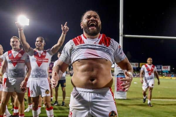Kruise Leeming was delighted to see St Helens - including former Leeds teammate Konrad Hurrell - win the World Club Challenge. Picture by David Neilson/SWpix.com.