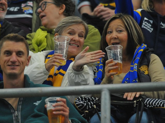 Fans in AMT Headingley's South Stand.