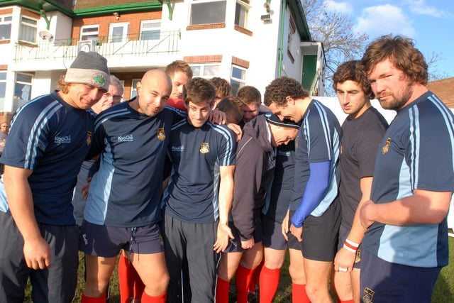 The Westoe rugby first team gave Joe their support during the X Factor. Remember this?