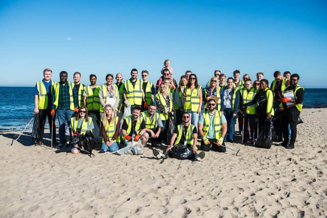 The Great British Beach Clean organised by Parkdean Resorts in Yorkshire
