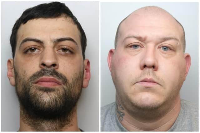 Keiron Gavin and Carl Beaumont are behind bars after being sentenced at Leeds Crown Court. Picture: West Yorkshire Police
