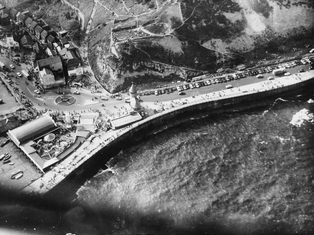 A bird's eye view of Scarborough in June 1960.