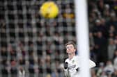 LEADING THE WAY: Leeds United striker Patrick Bamford is just about favourite to score first in today's Premier League clash against Nottingham Forest at the City Ground. 
Photo by PAUL ELLIS/AFP via Getty Images.