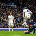 MISSED CHANCE - Leeds United could have taken all three points but spurned chances like this one late on for Daniel James. Pic: Bruce Rollinson.