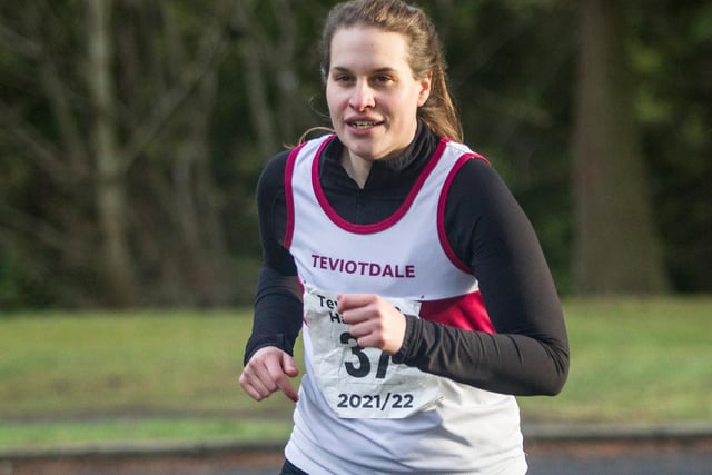 Kirsty Scott won the trophy for the under-17 girls and women's race in a time of 20.03